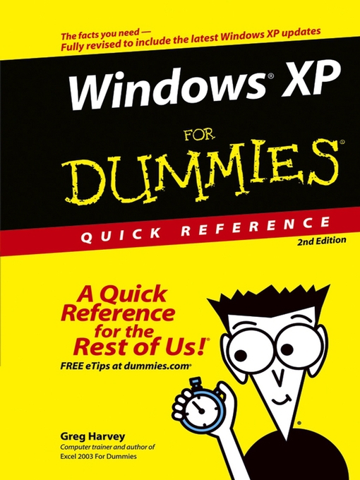 Title details for Windows XP For Dummies Quick Reference by Greg Harvey - Available